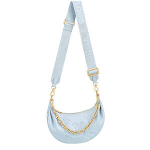 Louis Vuitton Over The Moon Loop Bubblegram Blue Chain Crossbody Shoulder Bag
